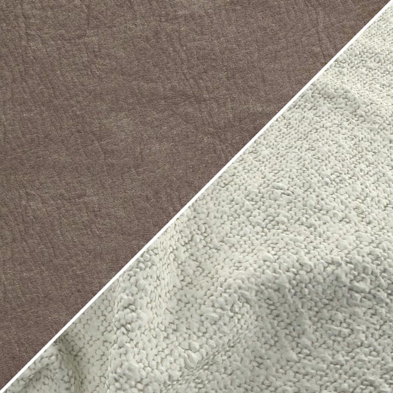 Ecru & Ash Leather